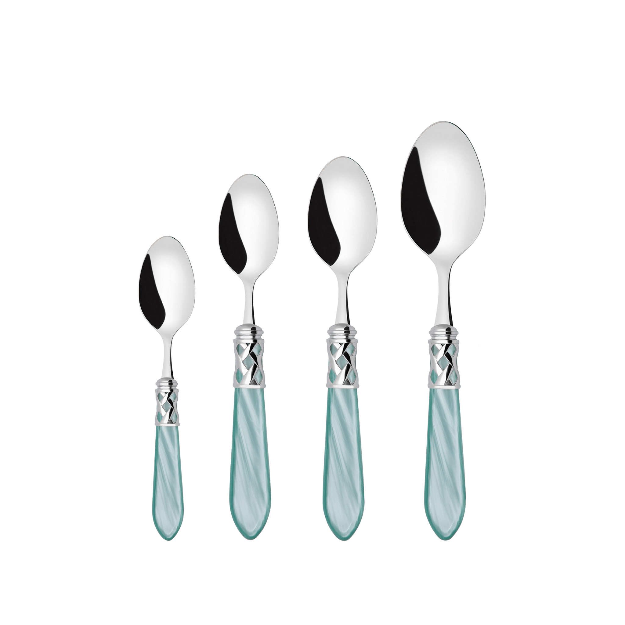 Colheres do Set Faqueiro Aladdin Bugatti Aqua Green.