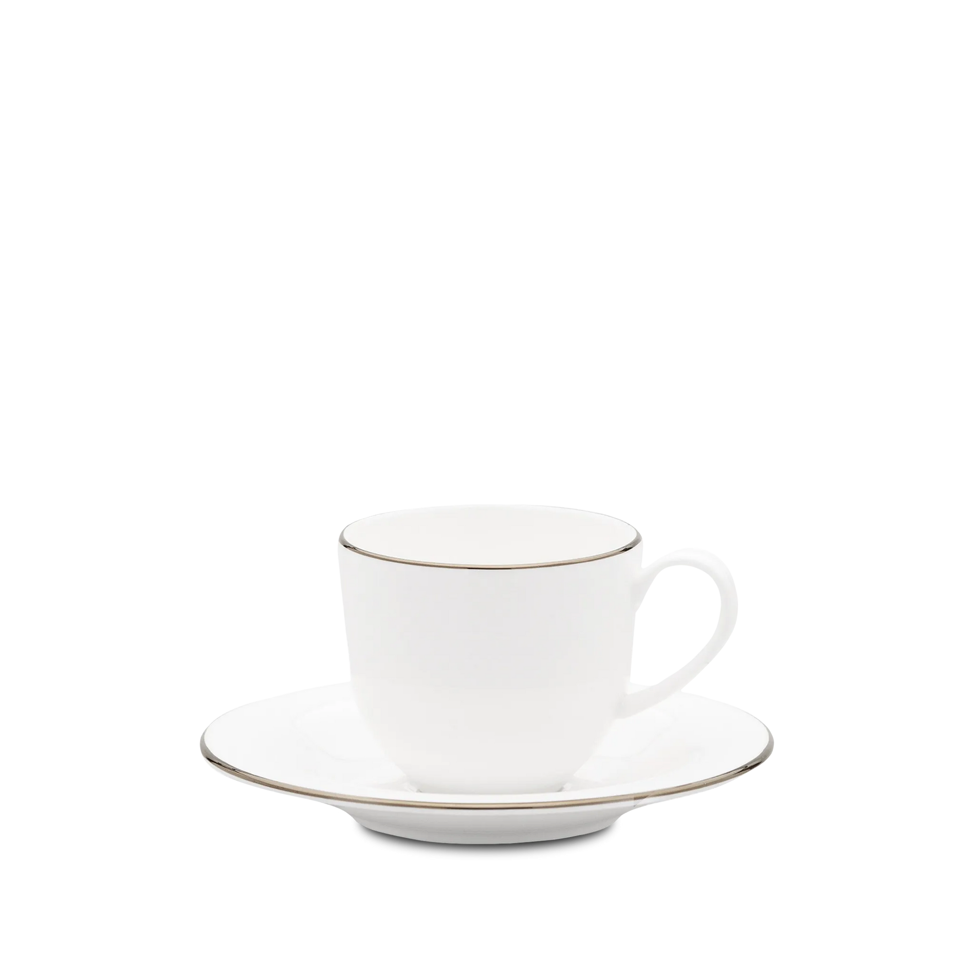 Xícara de café do Aparelho de Jantar Bistrô Silver 42 Peças.