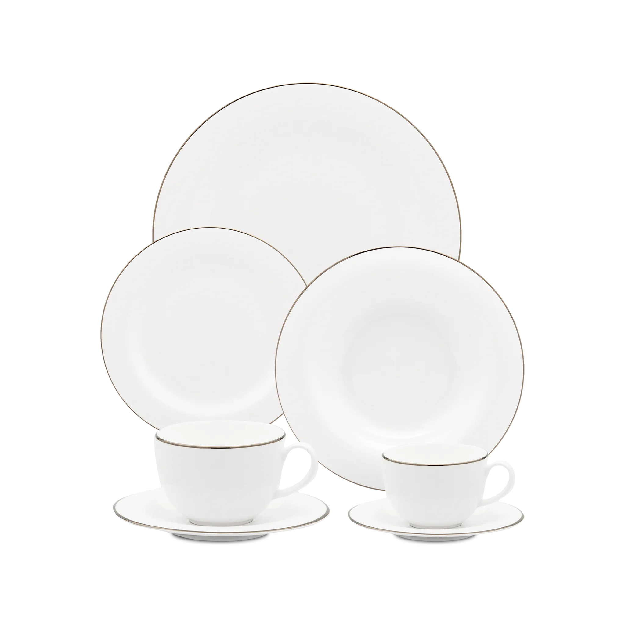 Aparelho de Jantar Bistrô Silver 42 Peças.