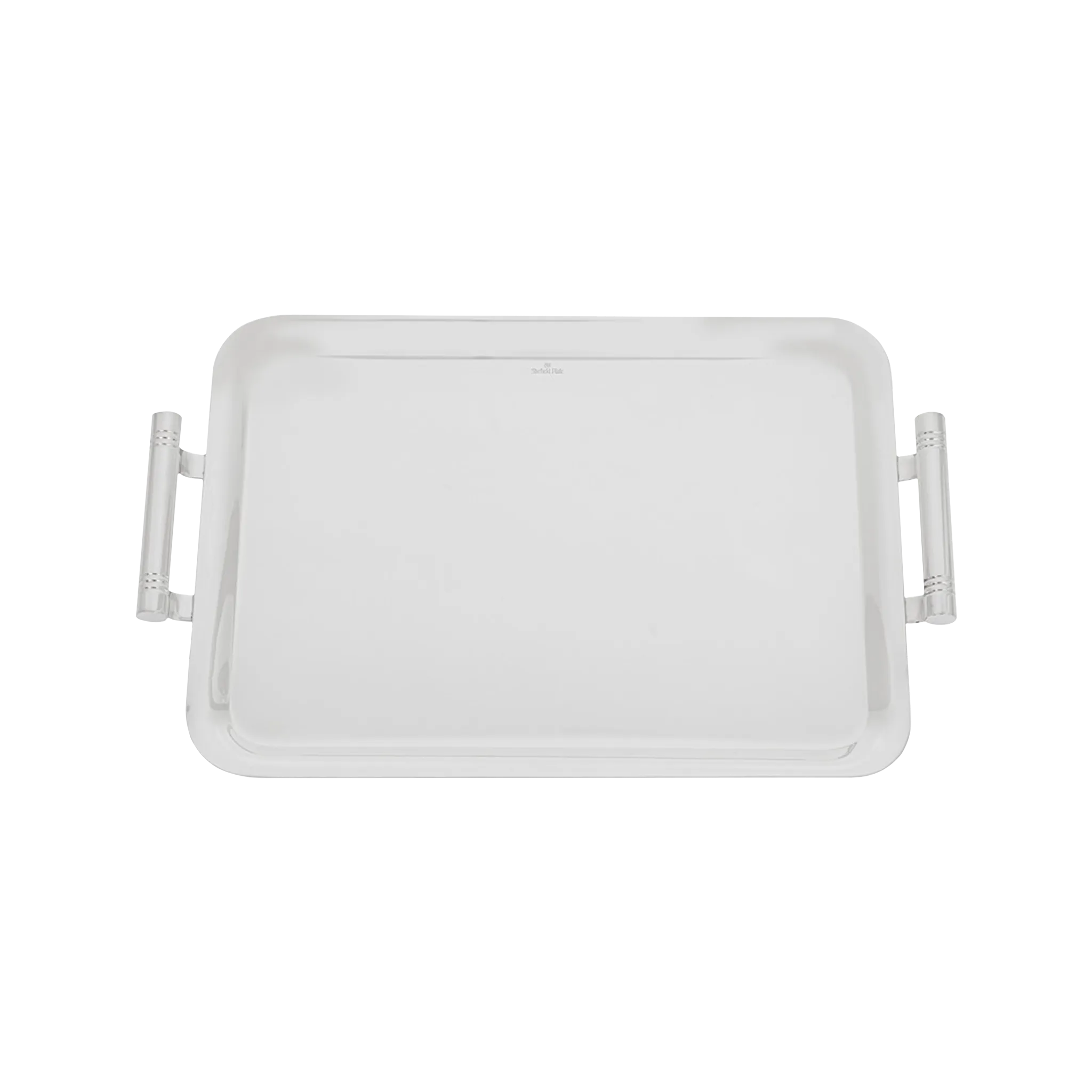 Vista de cima da Bandeja De Servir Prata G.