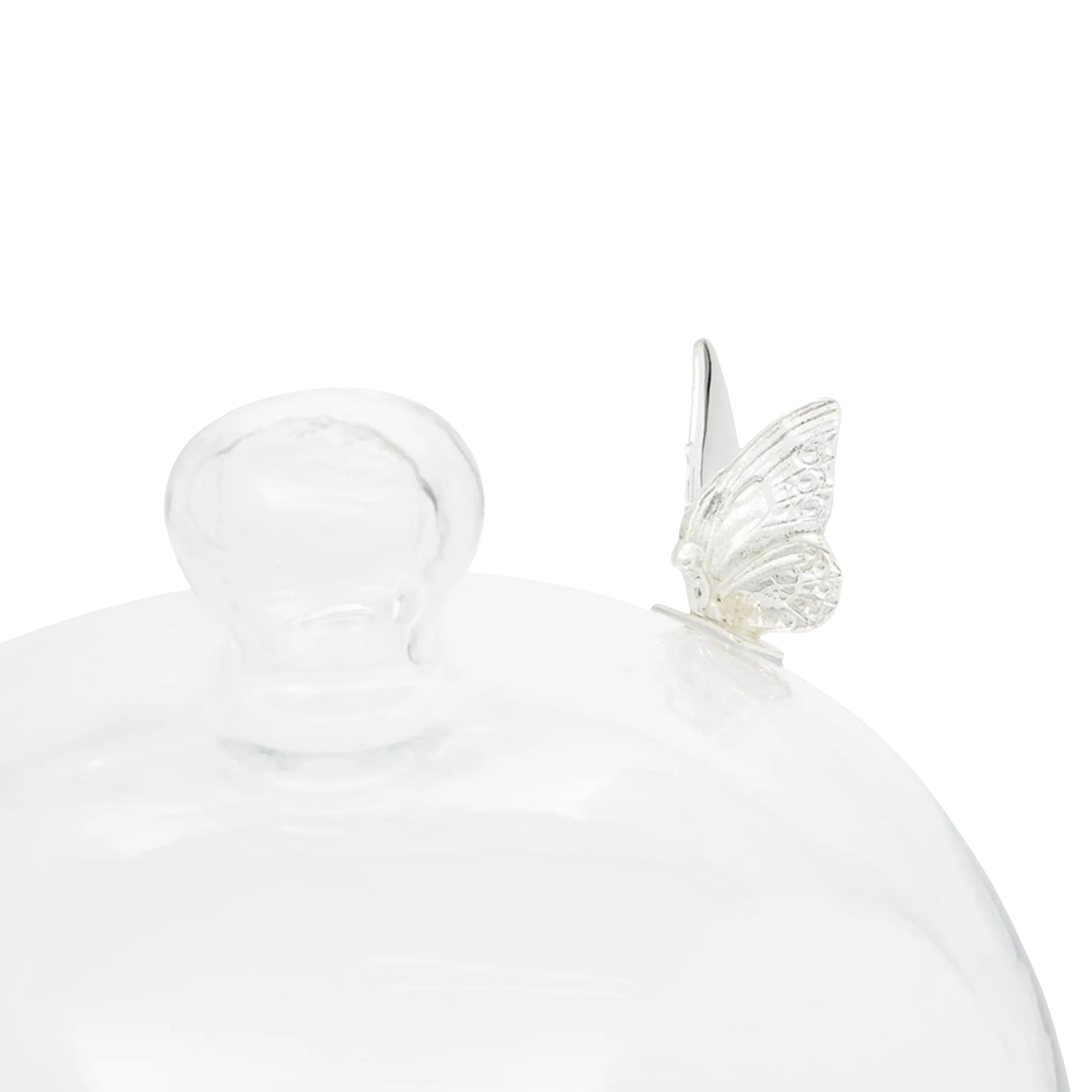 Detalhes da Boleira com Cúpula Borboleta.