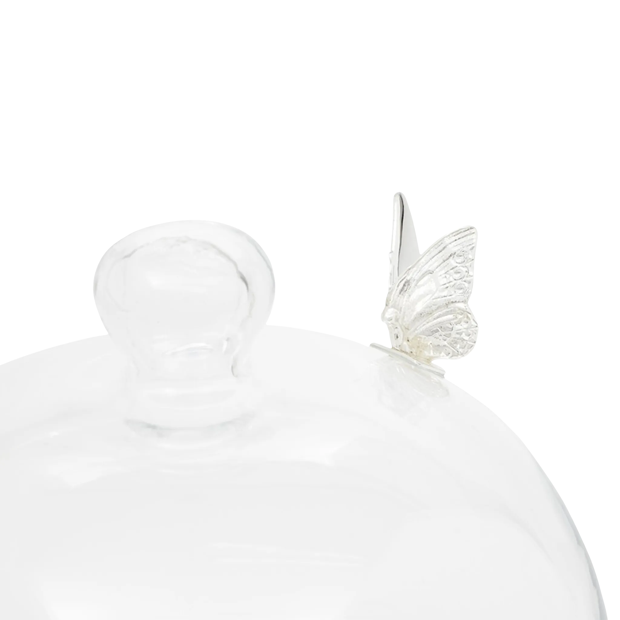 Detalhes da Boleira com Cúpula Borboleta.