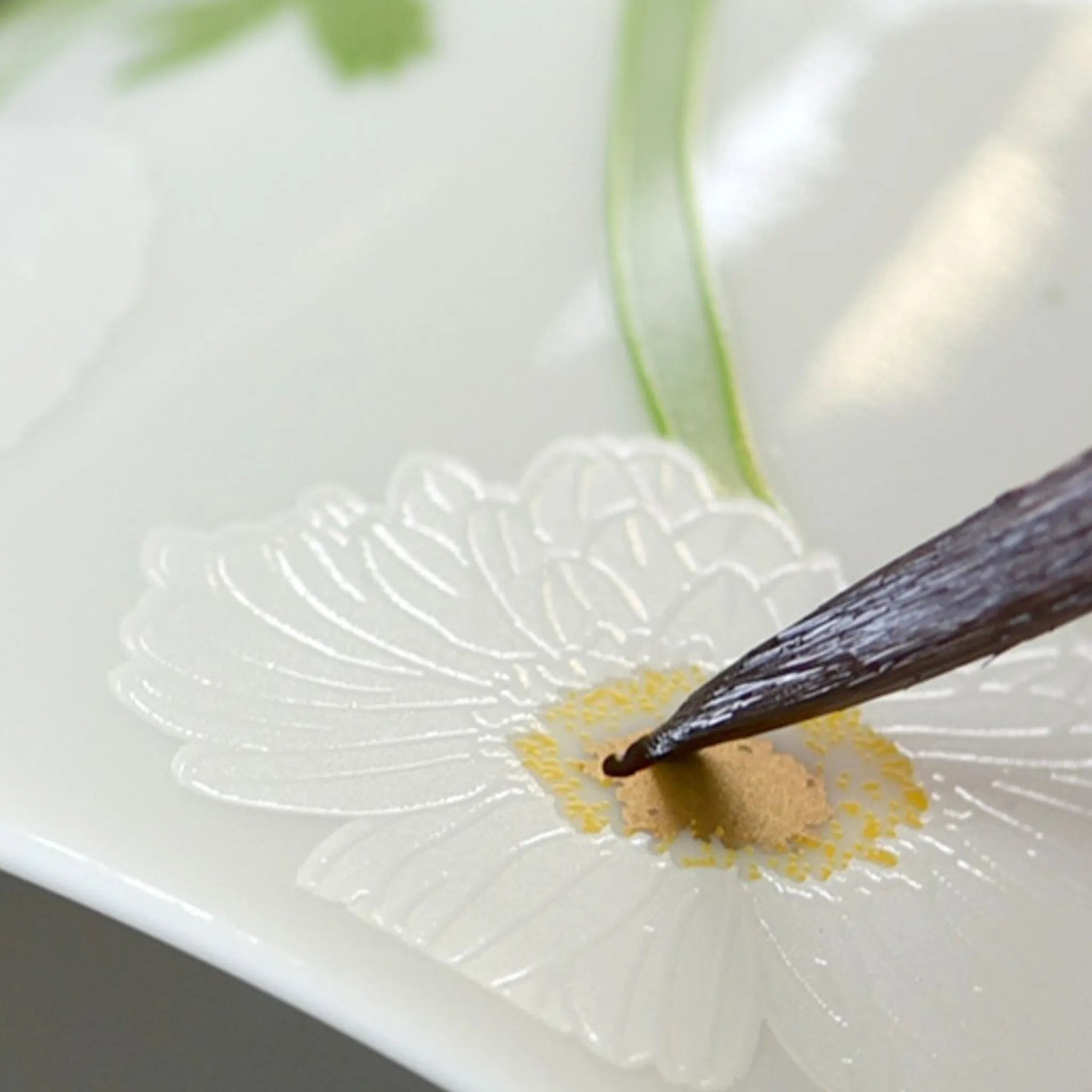 Bowl Praiana detalhes da pintura.