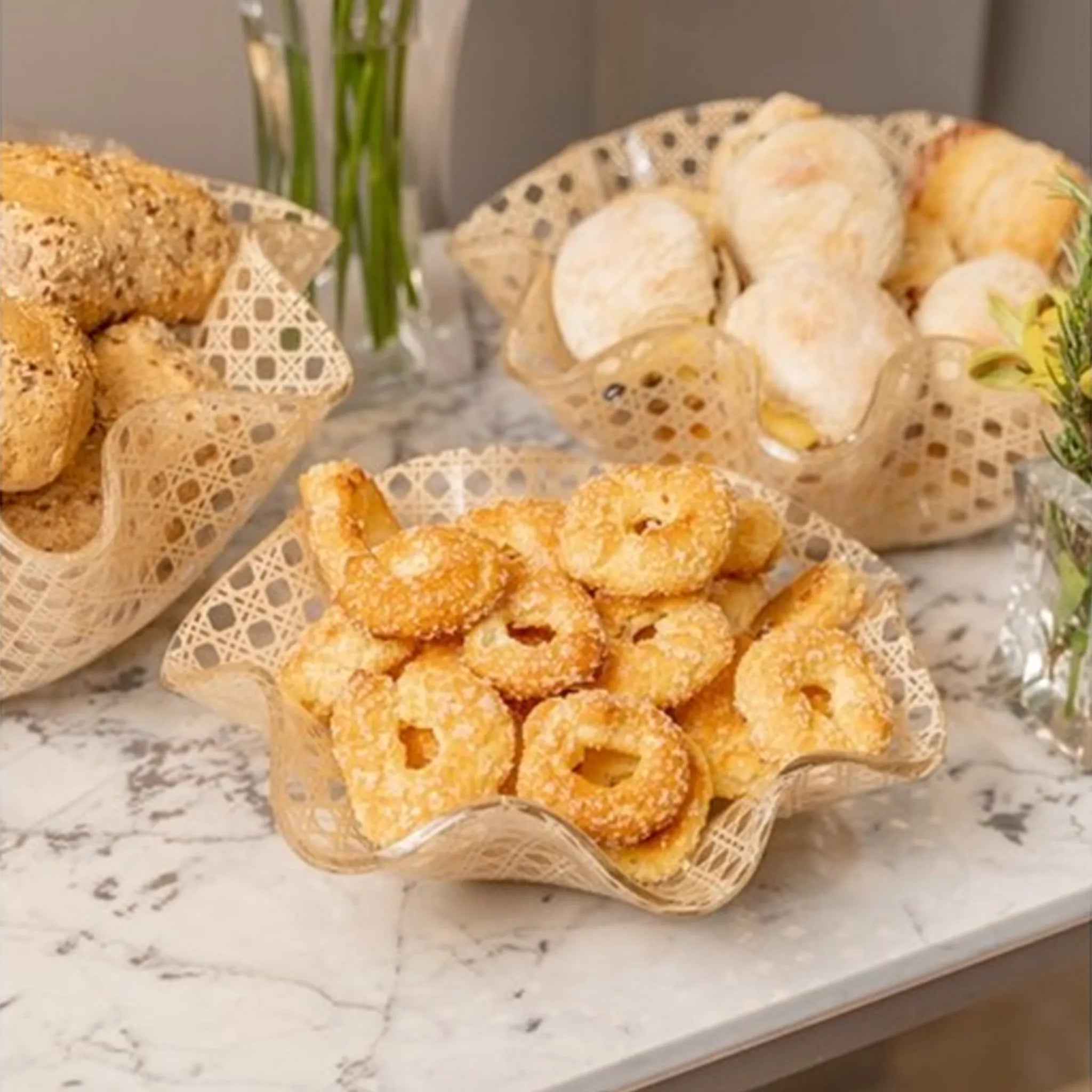 Coleção cestos de pão Vienna.