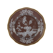 Vista frontal do Sousplat Oriente Italiano Castagna.