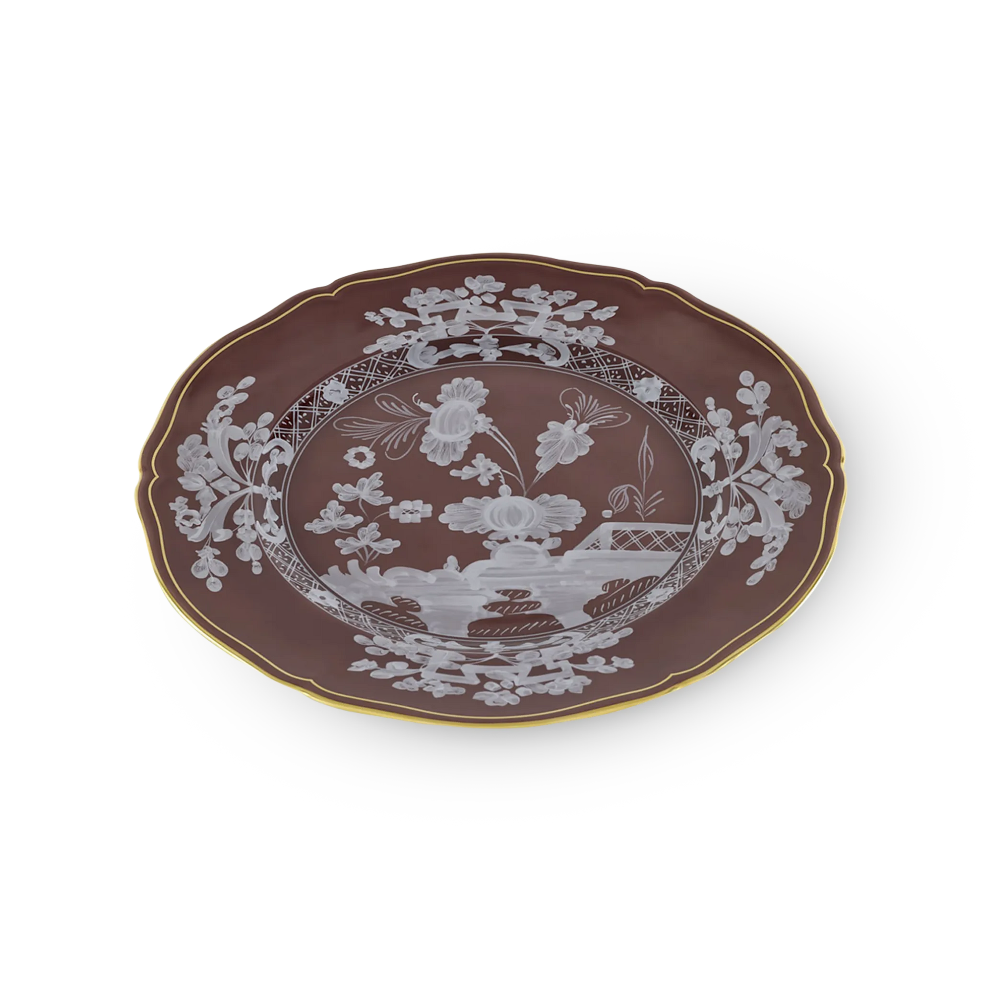 Sousplat Oriente Italiano Castagna.