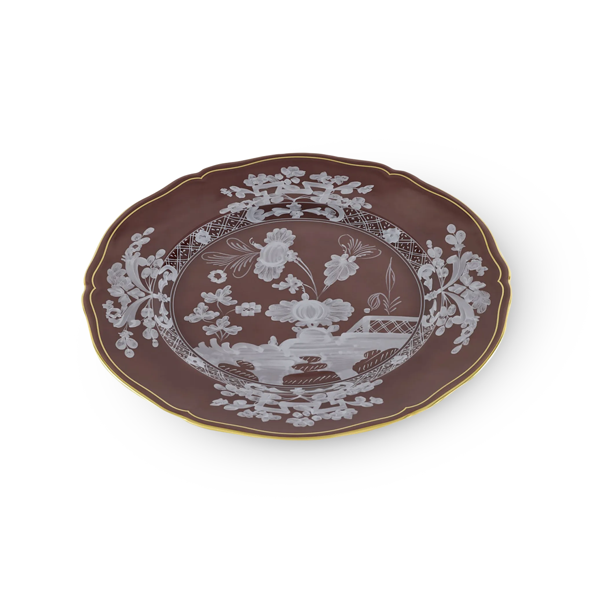 Sousplat Oriente Italiano Castagna.