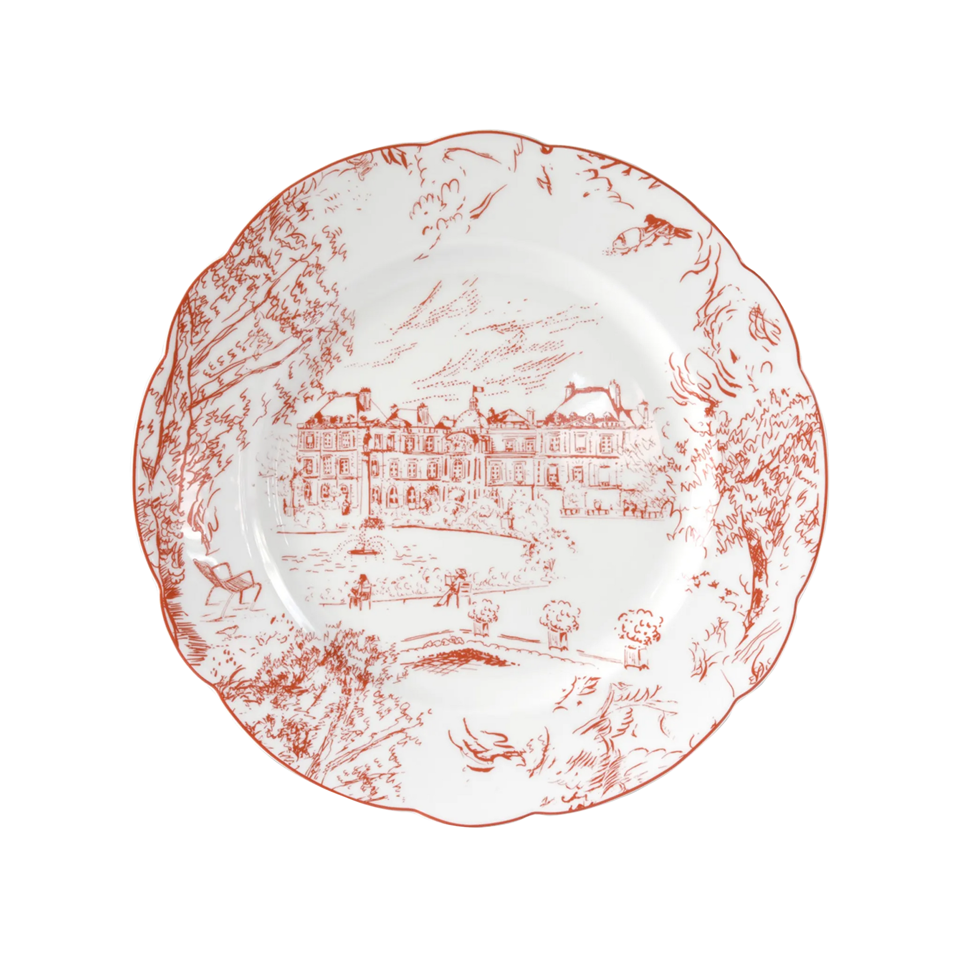 Set Prato Raso Tout Paris vermelho.