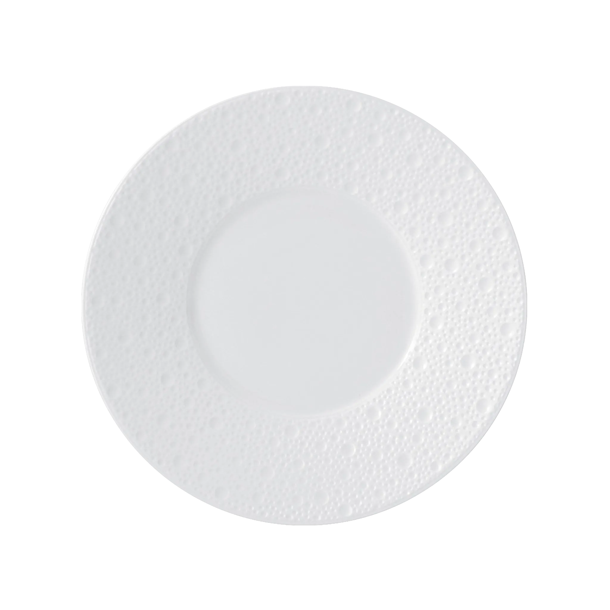 Prato Pão Ecume Branco.