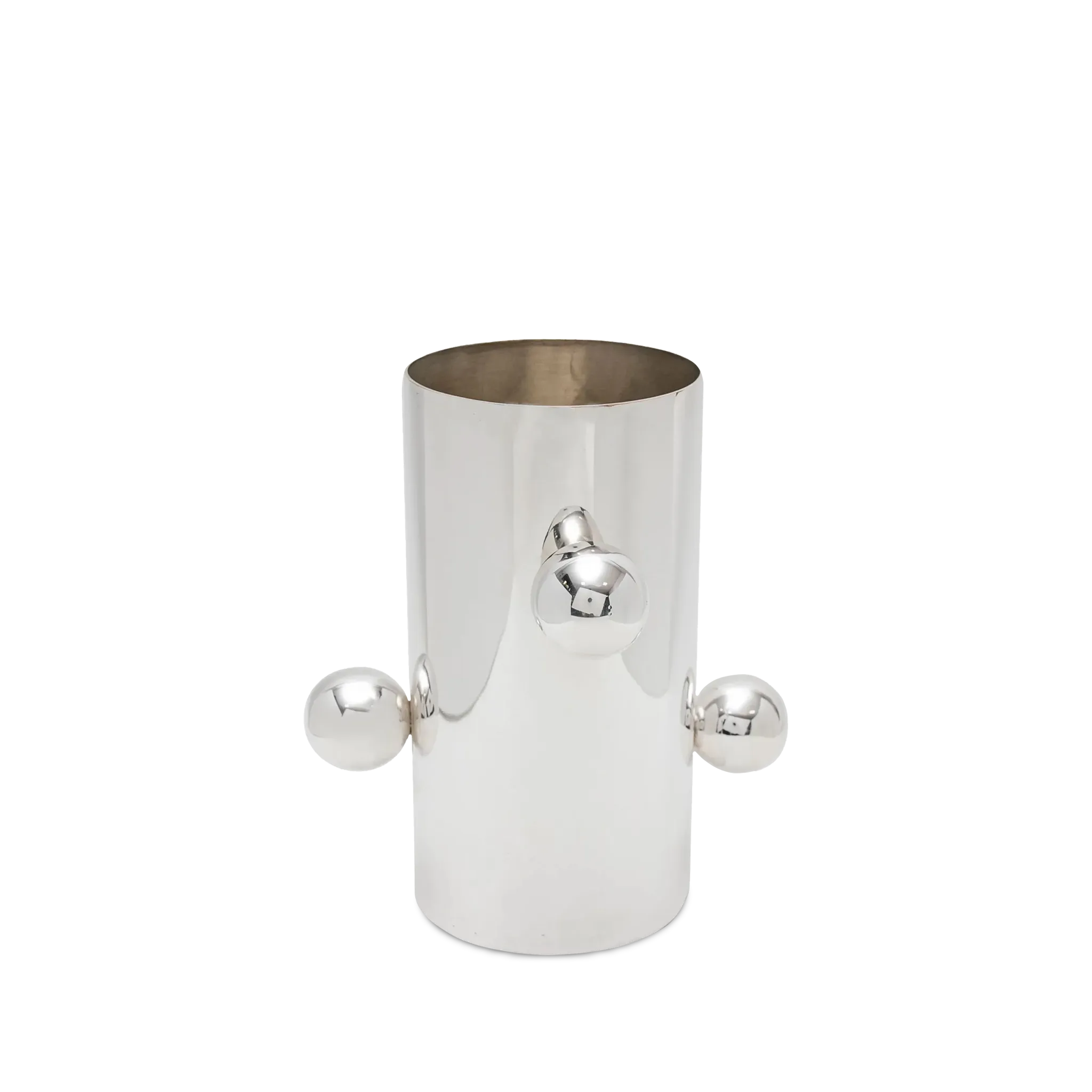Vaso Esferas Prata P.