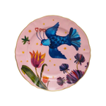 Prato Sobremesa Floral Vintage.