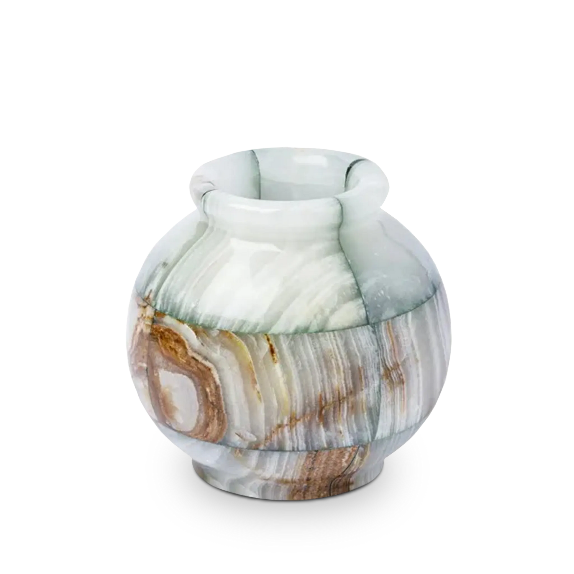 Vaso Bola Geométrico Verde.