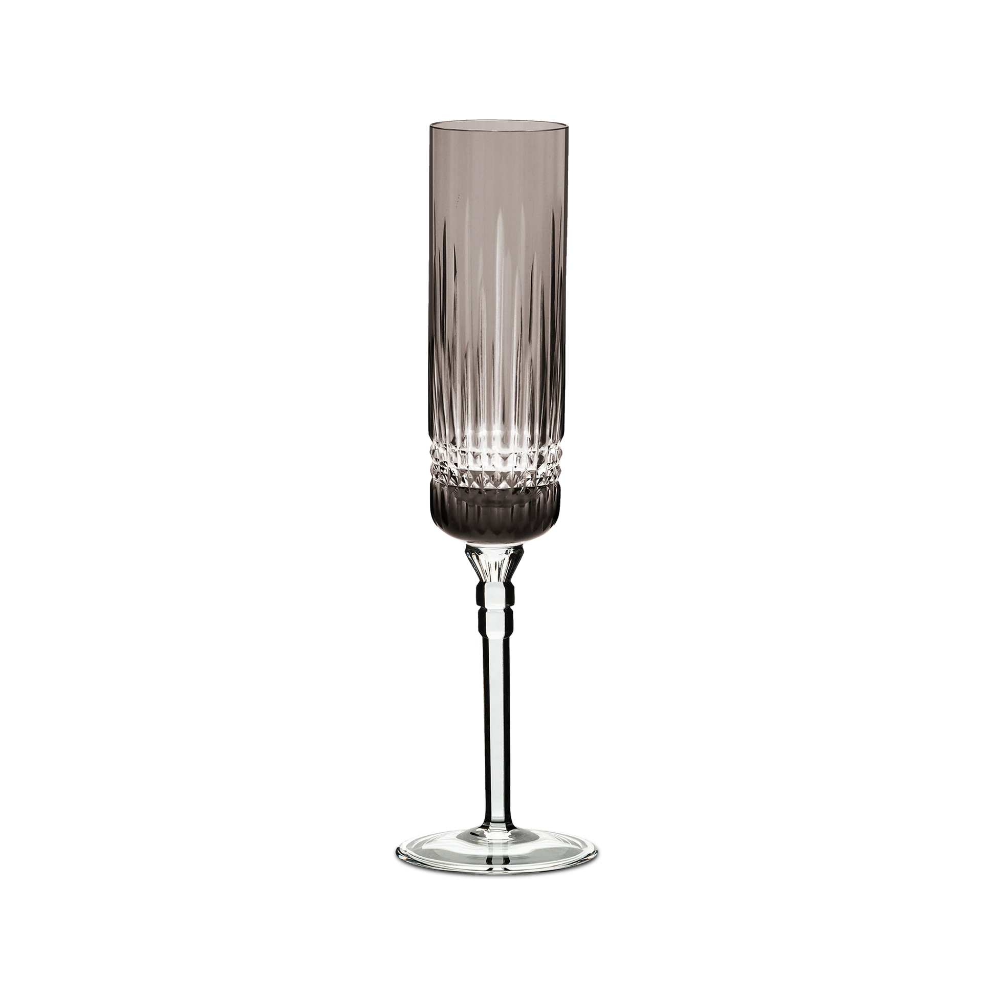 Taça Champanhe Harmonia Cinza.