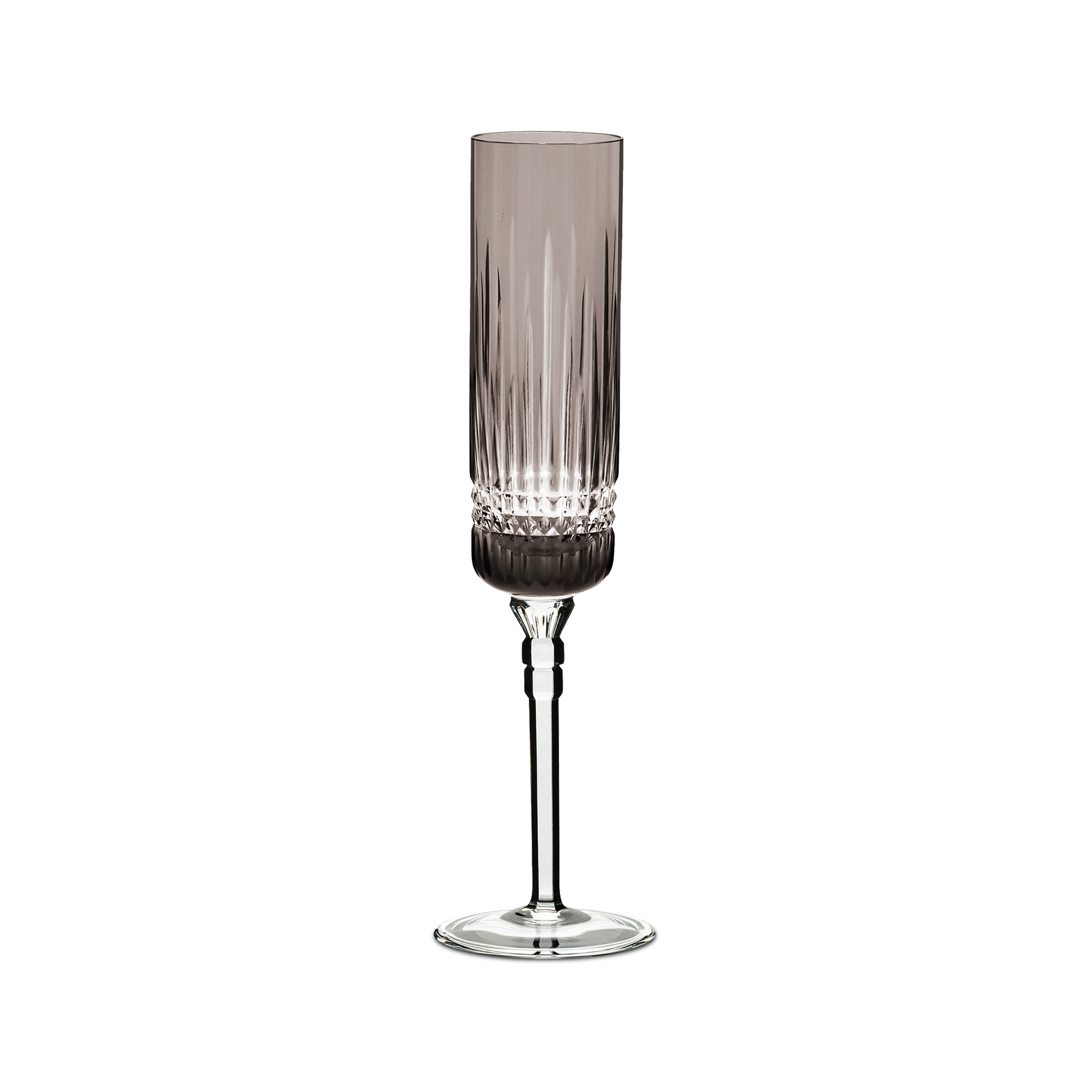 Taça Champanhe Harmonia Cinza.