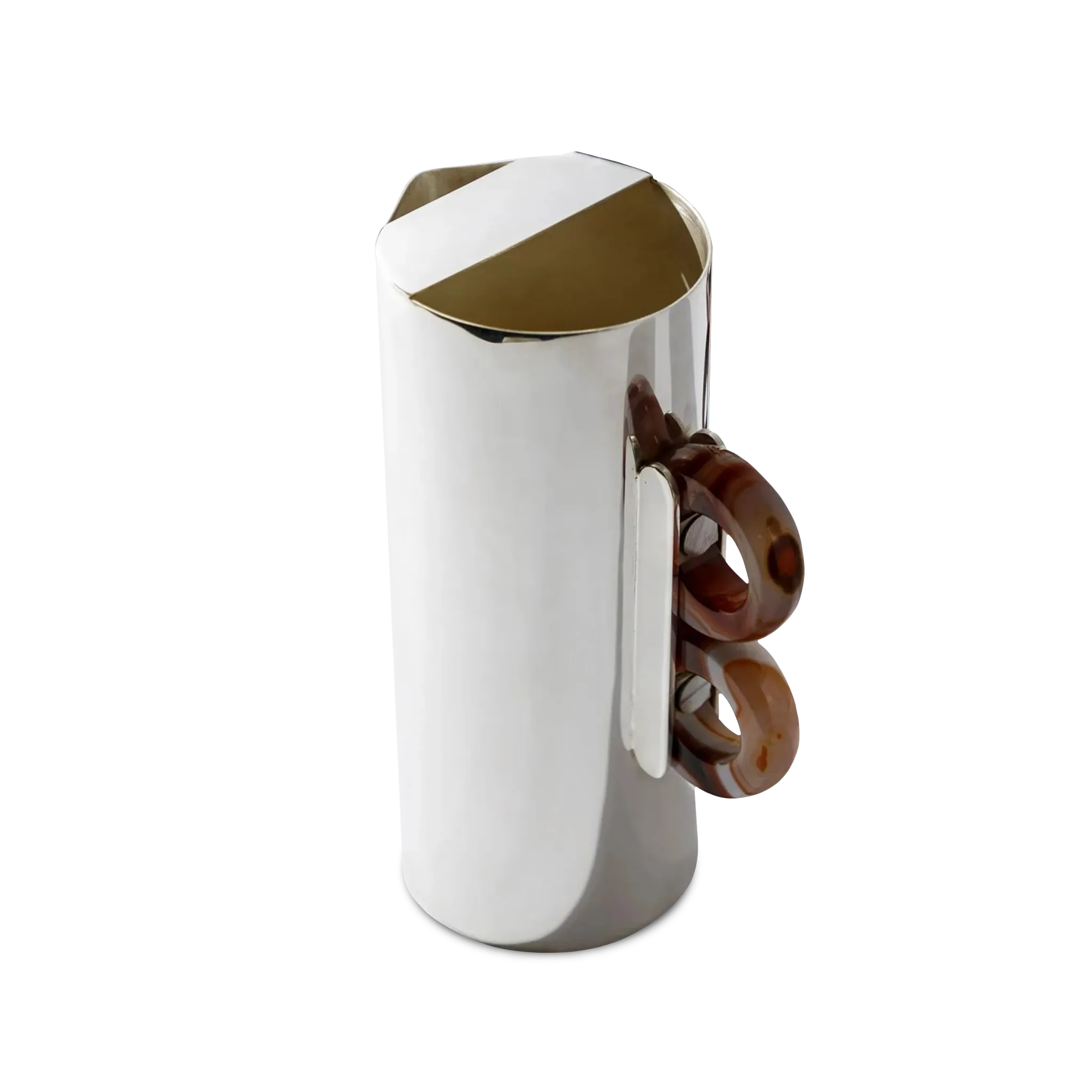 Jarra Prata Com Ágatha.