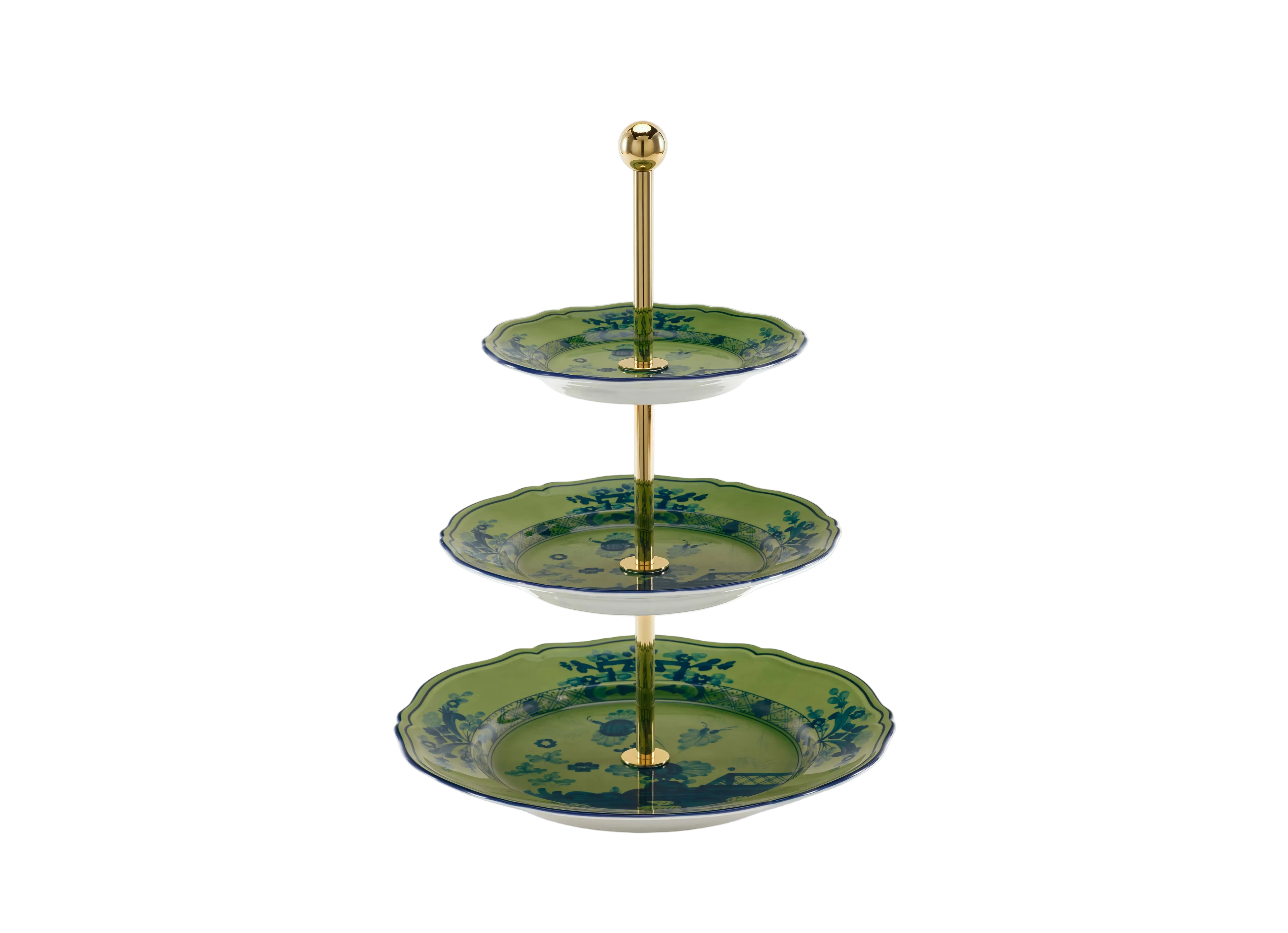 Porta Petit Fours Oriente Italiano Malachite – Celadon