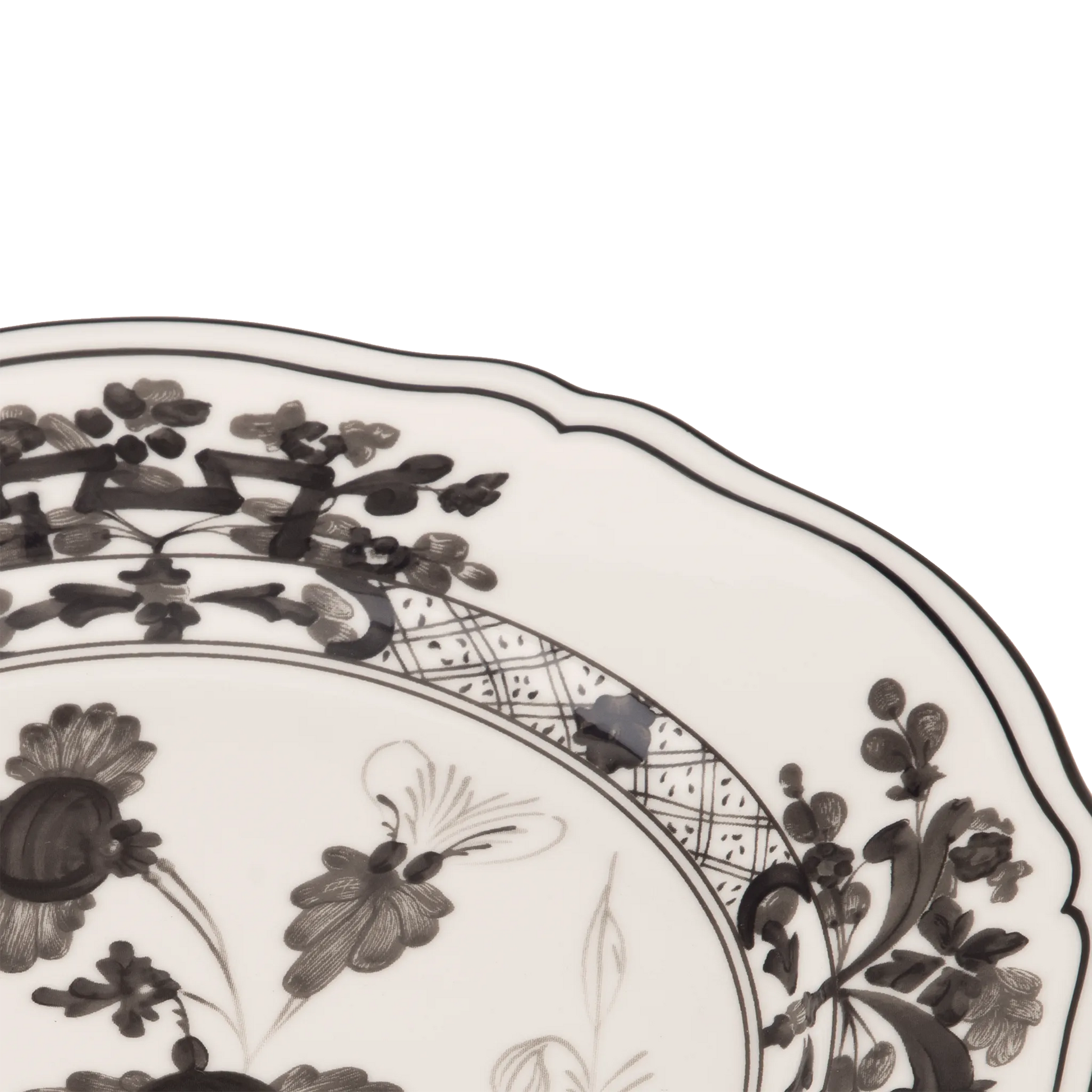 Detalhe do Prato Sobremesa Oriente Italiano Albus.