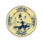 Vista frontal do Sousplat Oriente Italiano Citrino.