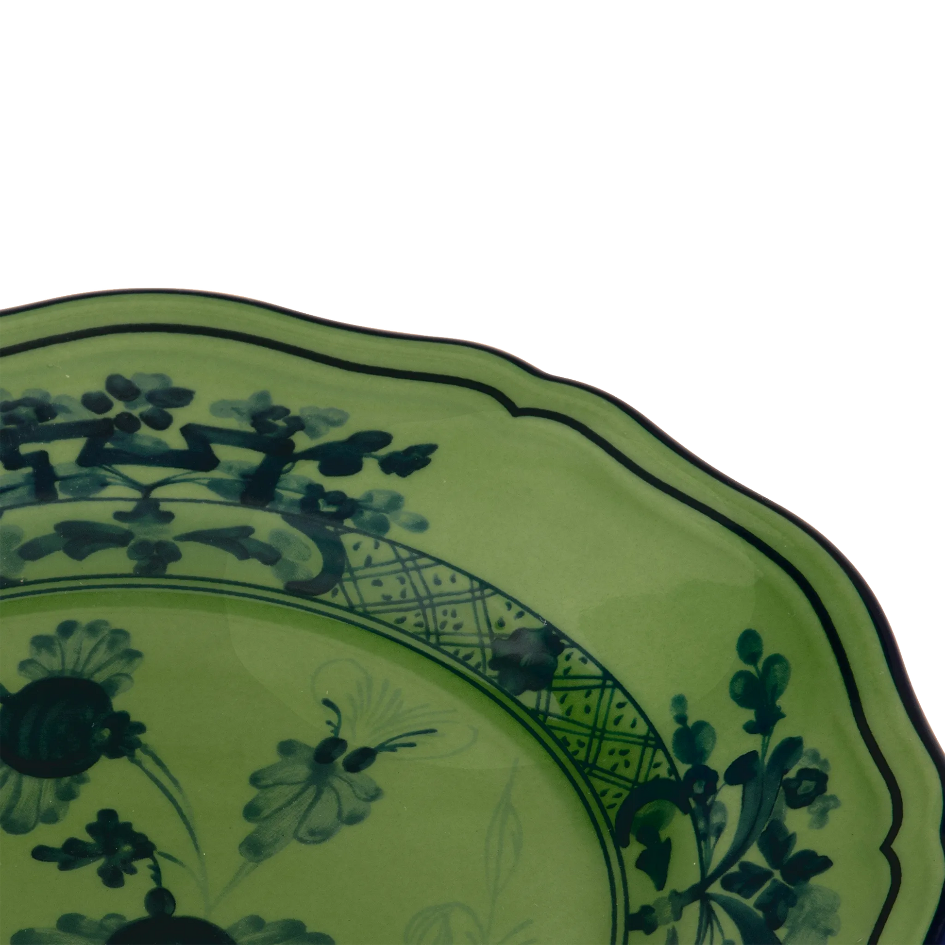 Detalhe do Prato Pão Oriente Italiano Malachite.