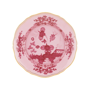 Vista frontal do Sousplat Oriente Italiano Porpora.