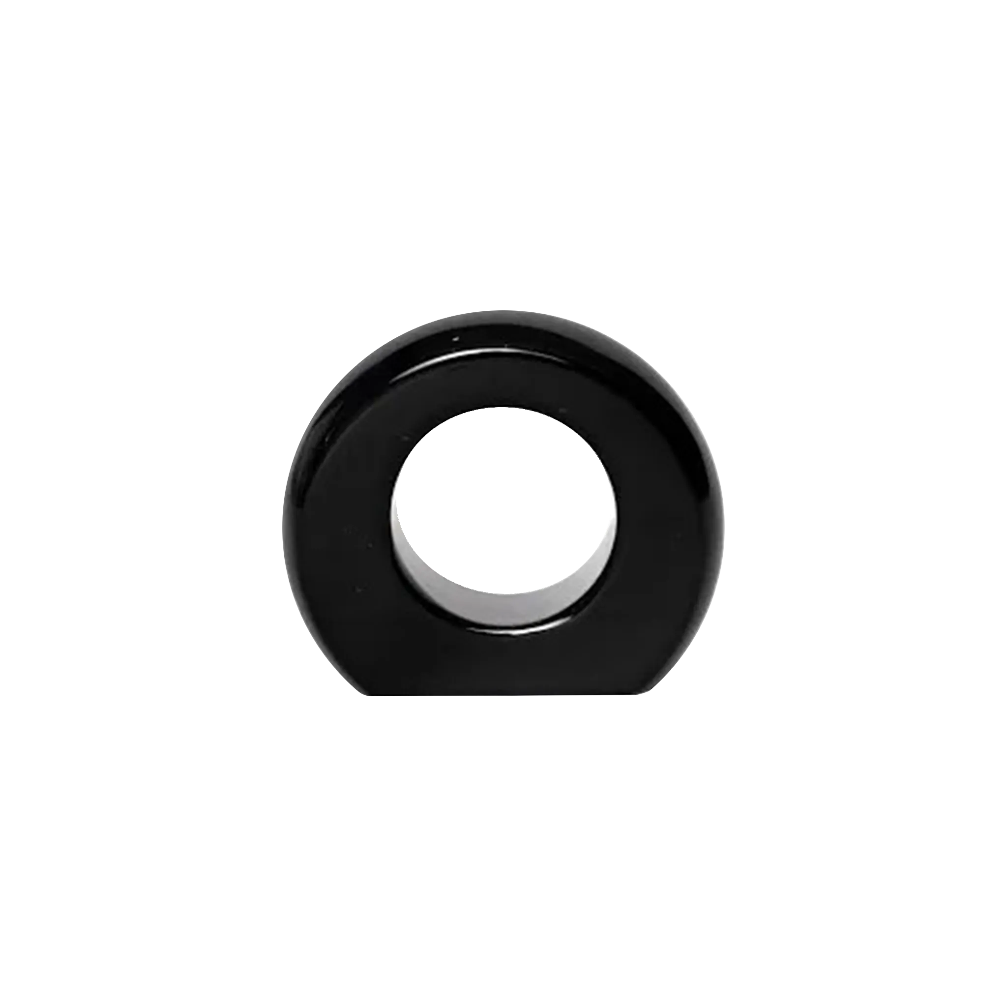 Porta Guardanapo Ágata Preto.