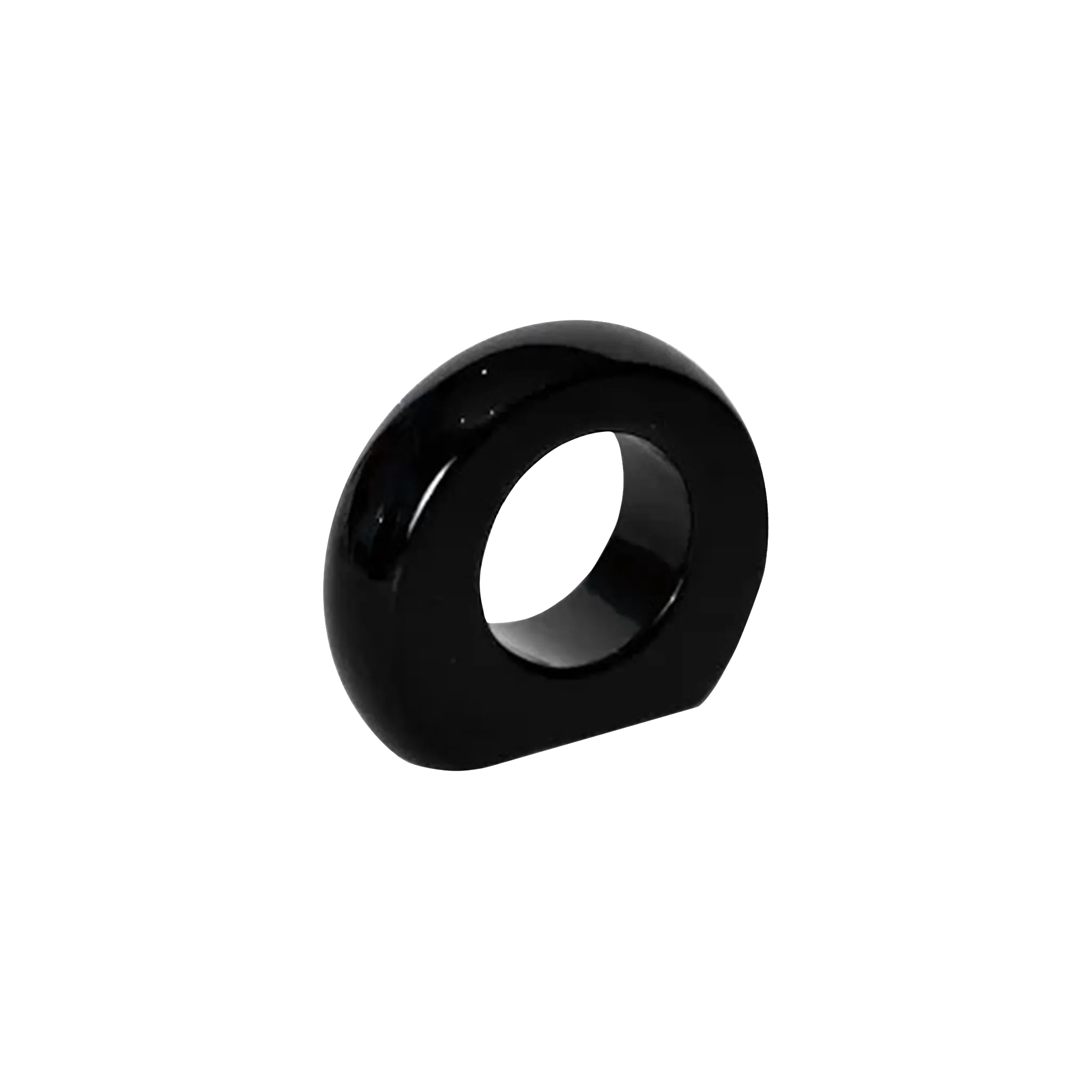 Porta Guardanapo Ágata Preto.