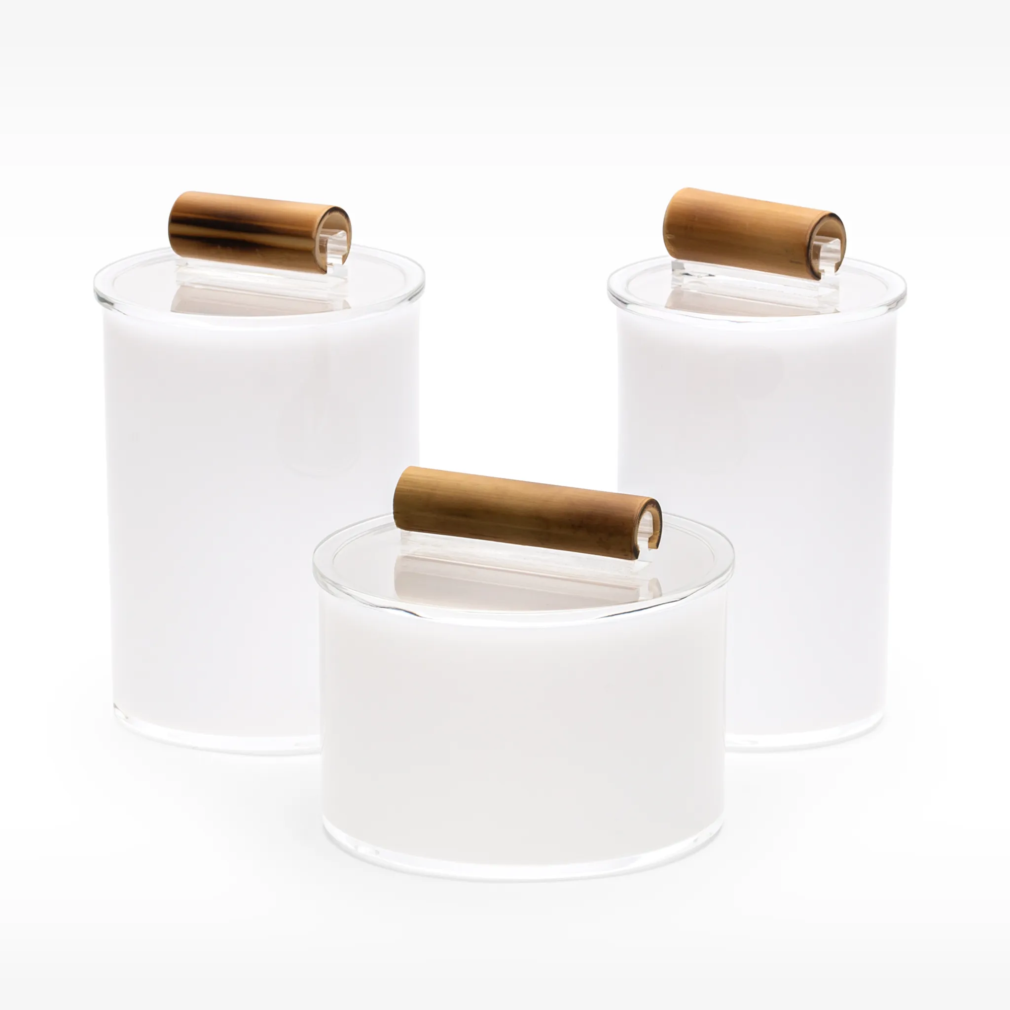 Porta Requeijão com Tampa Bambu.