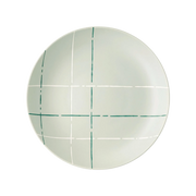 Vista frontal do Prato Fundo Karo Verde Claro.