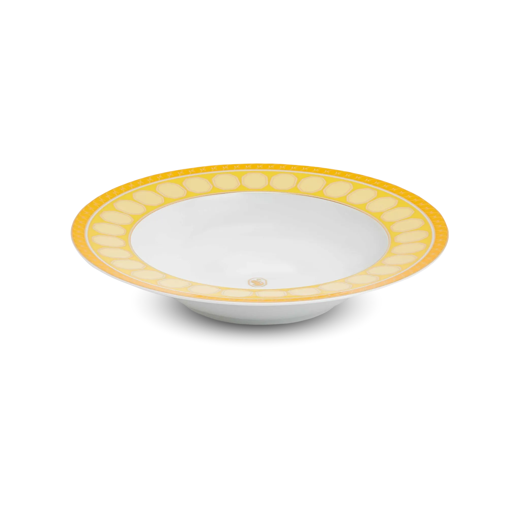 Prato Fundo Swarovski Amarelo.