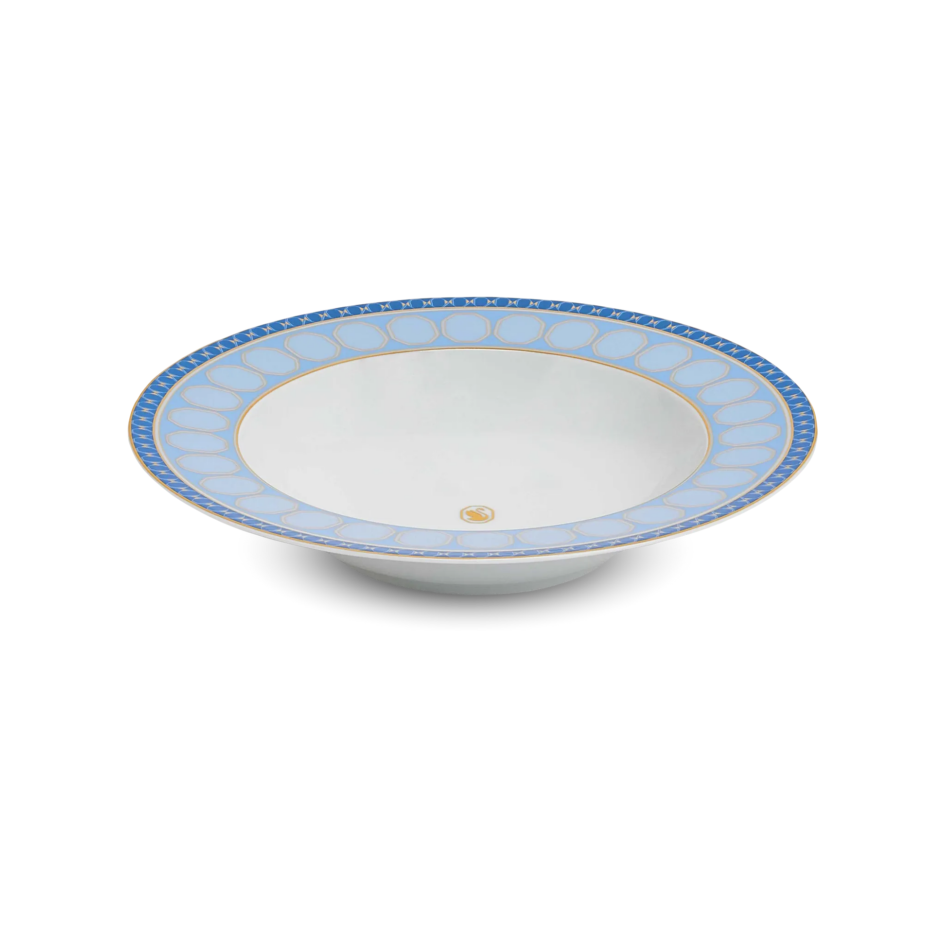 Prato Fundo Swarovski Azul.