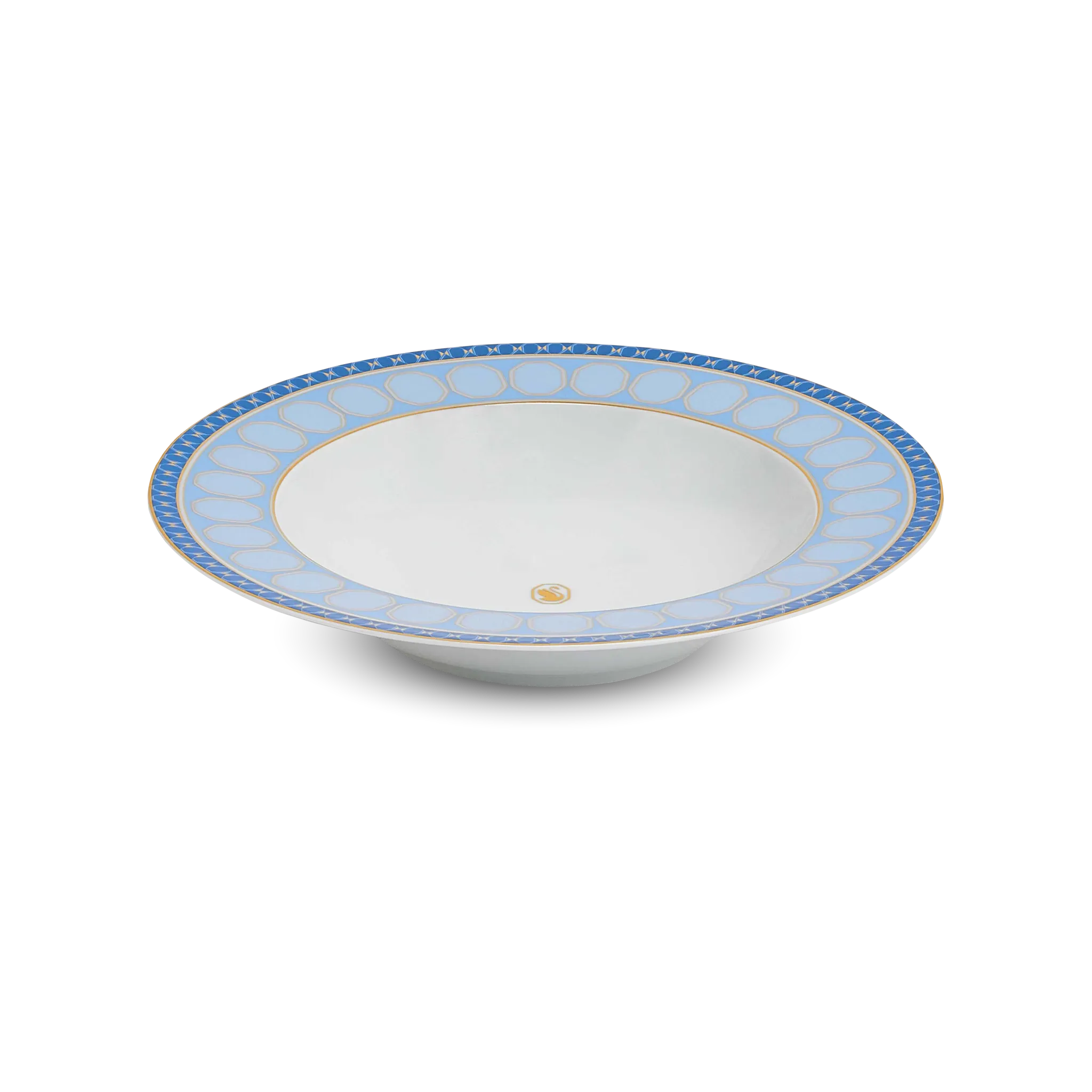 Prato Fundo Swarovski Azul.