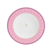 Vista frontal Prato Fundo Swarovski Rosa.