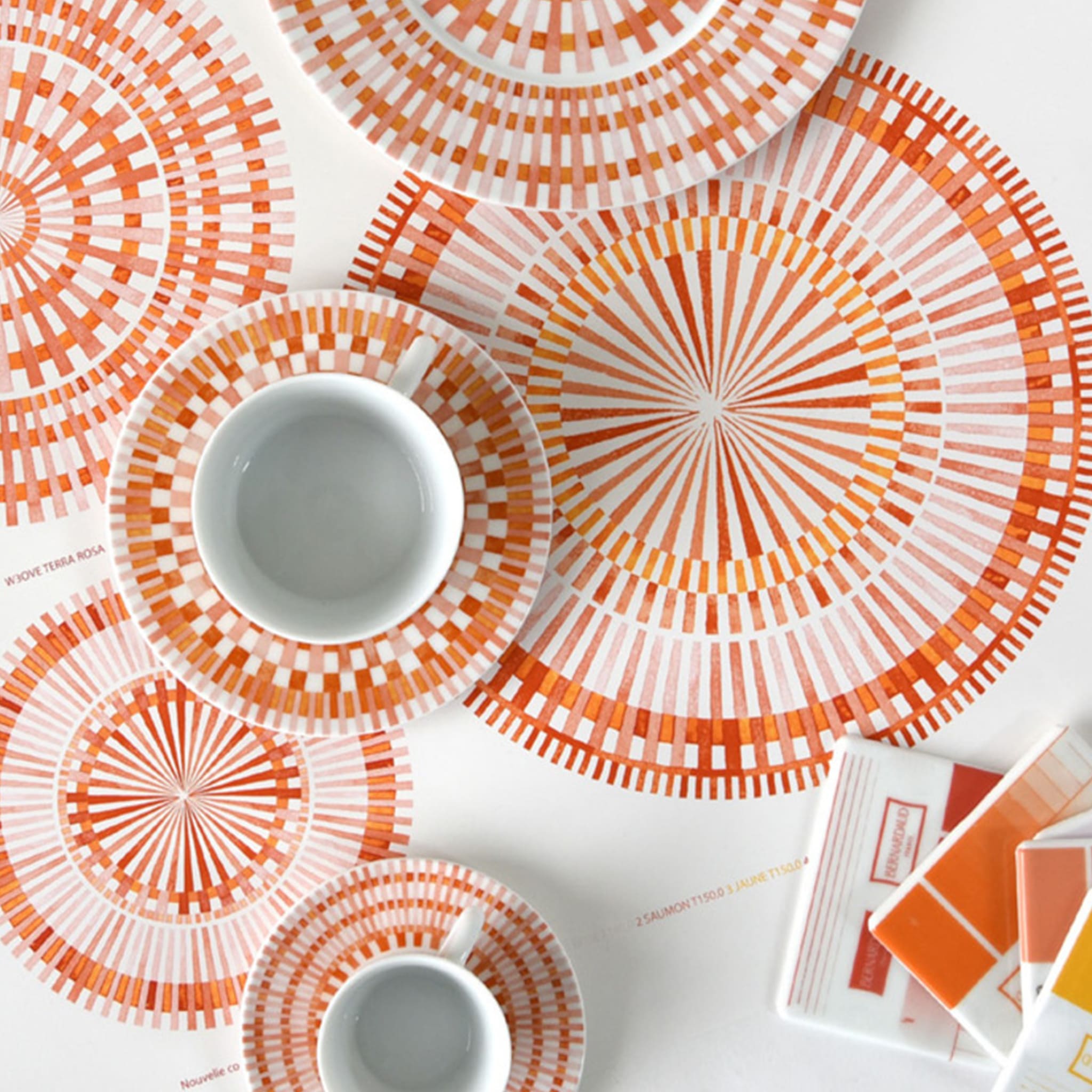 Cena ambientada com itens da coleção Terra Rosa.