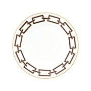 Vista frontal do Prato Pão Catene Ébano.