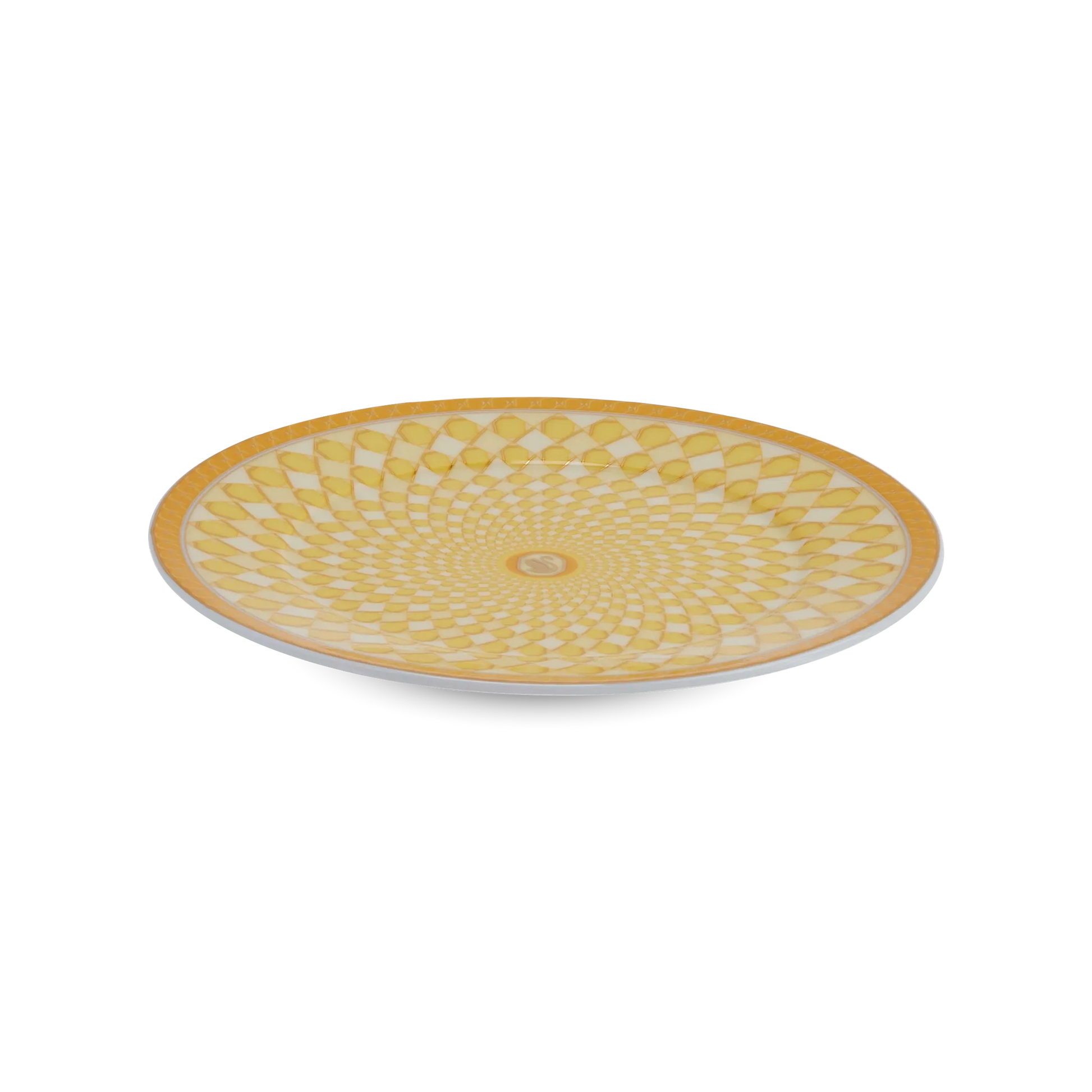 Prato Pão Swarovski Amarelo.