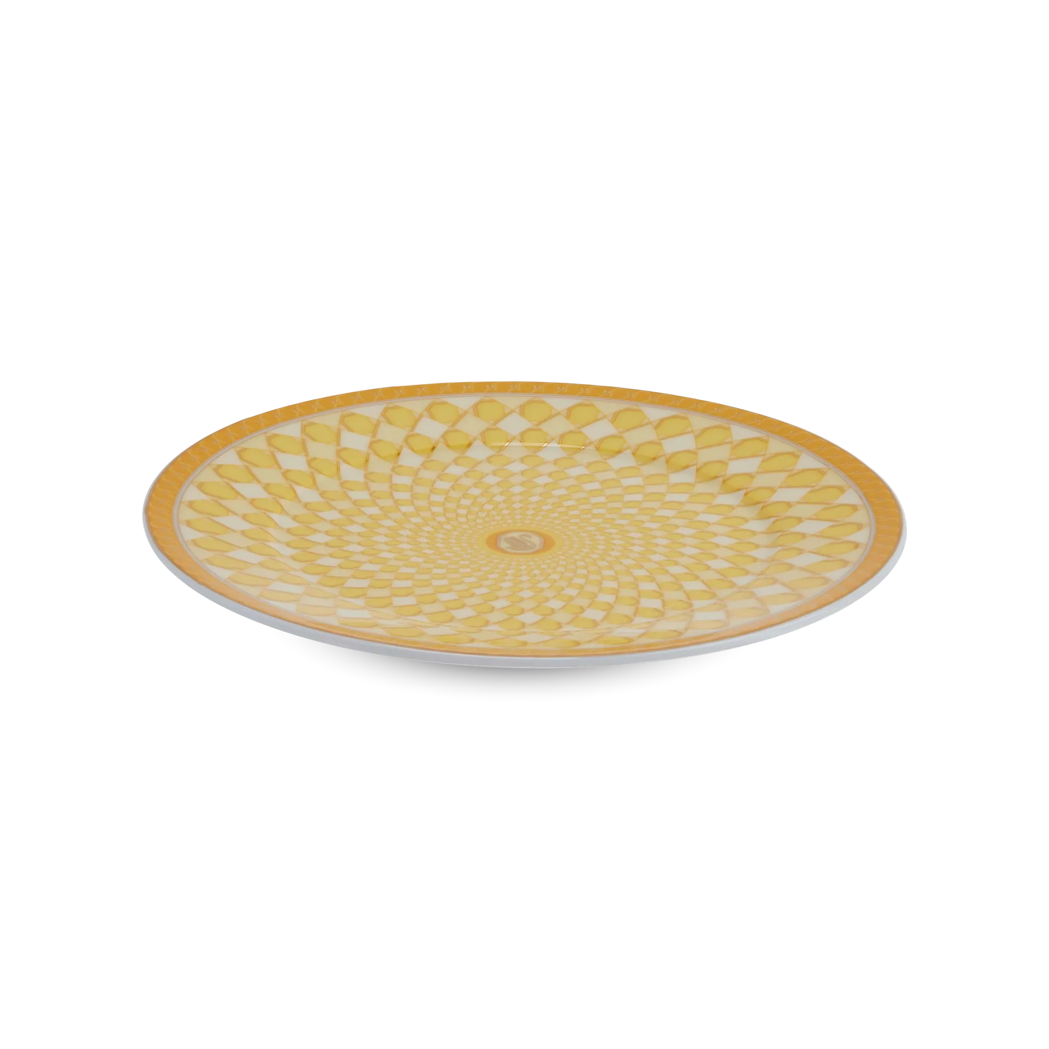 Prato Pão Swarovski Amarelo.