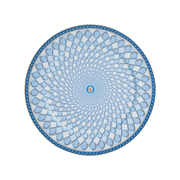 Prato Pão Swarovski Azul.