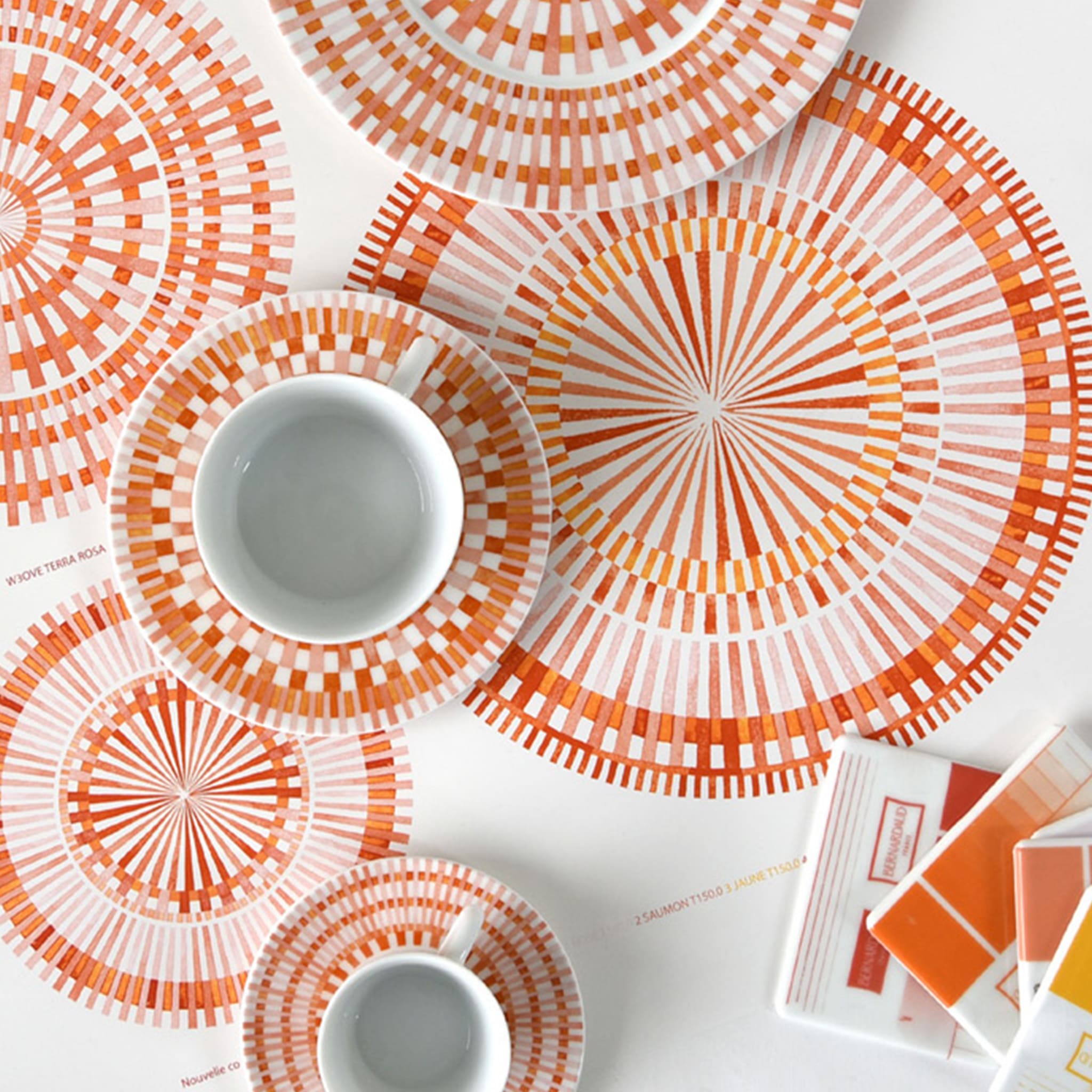 Cena ambientada com itens da coleção Terra Rosa.