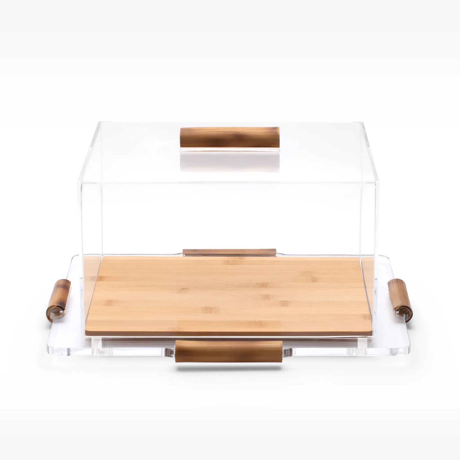 Prato para Bolo Quadrada G Bambu.