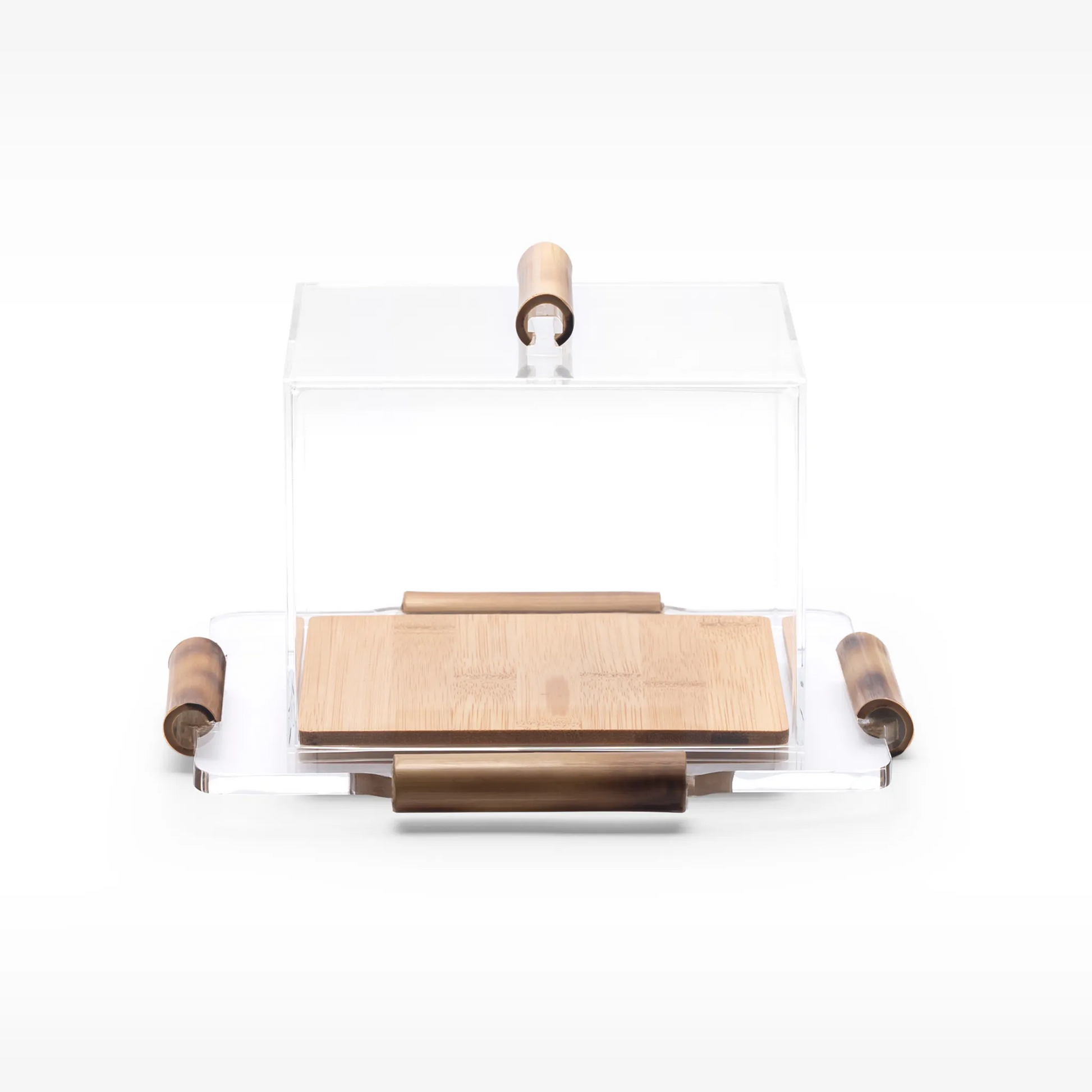 Prato para Bolo Quadrada M Bambu.