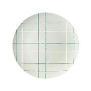 Vista frontal do Prato Raso Karo Verde Claro.