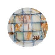 Prato Raso Quadriculado Ônix Azul