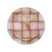 Prato Raso Quadriculado Ônix Rosa.