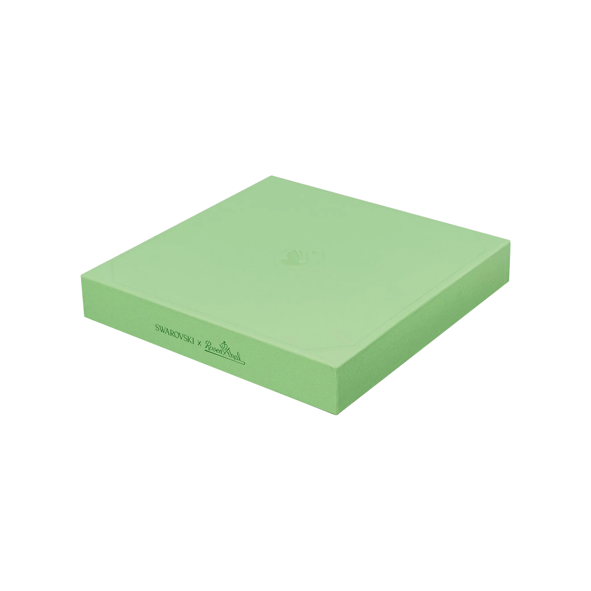 Caixa do Prato Raso Swarovski Verde.