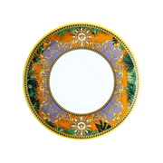 Vista frontal do Prato Raso Versace Jungle.