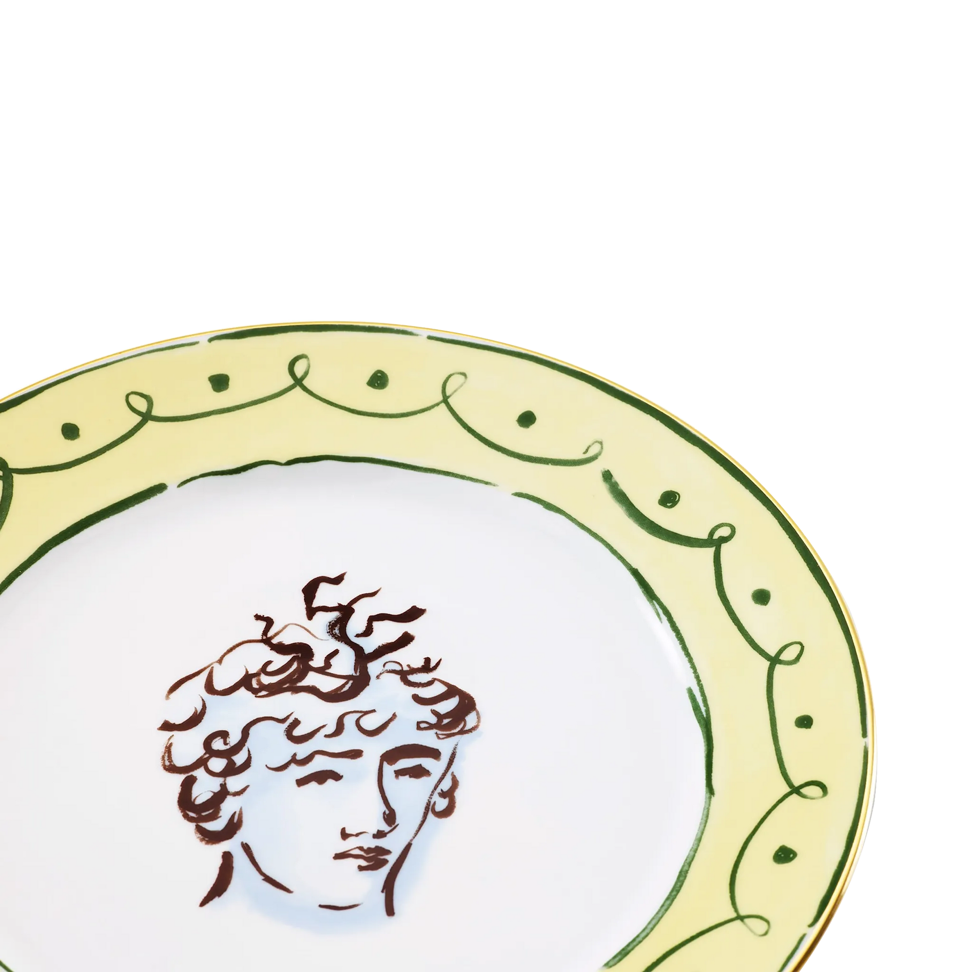 Detalhe do Prato Raso Viaggio Di Nettuno Almafi Lemon.