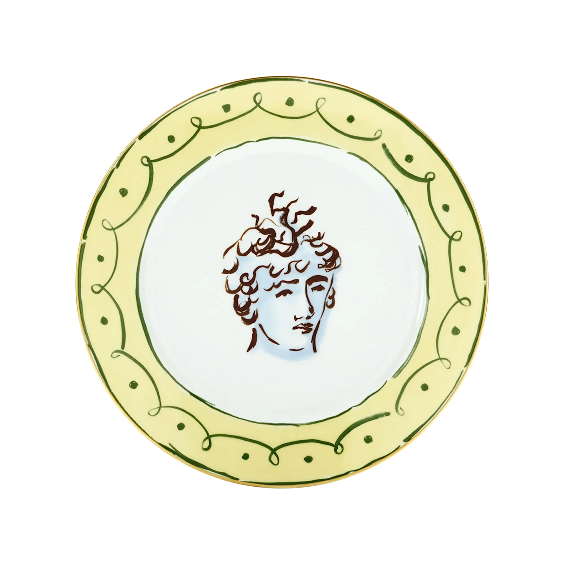 Vista frontal do Prato Raso Viaggio Di Nettuno Almafi Lemon.