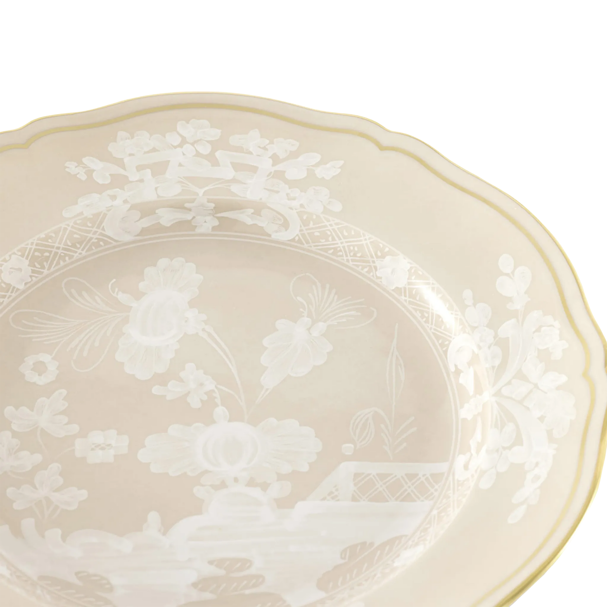 Detalhe do Prato Sobremesa Oriente Italiano Meringa.