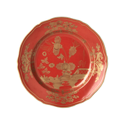 Vista frontal do Prato Sobremesa Oriente Italiano Rubrum.