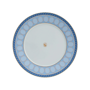 Vista frontal do Prato Sobremesa Swarovski Azul.